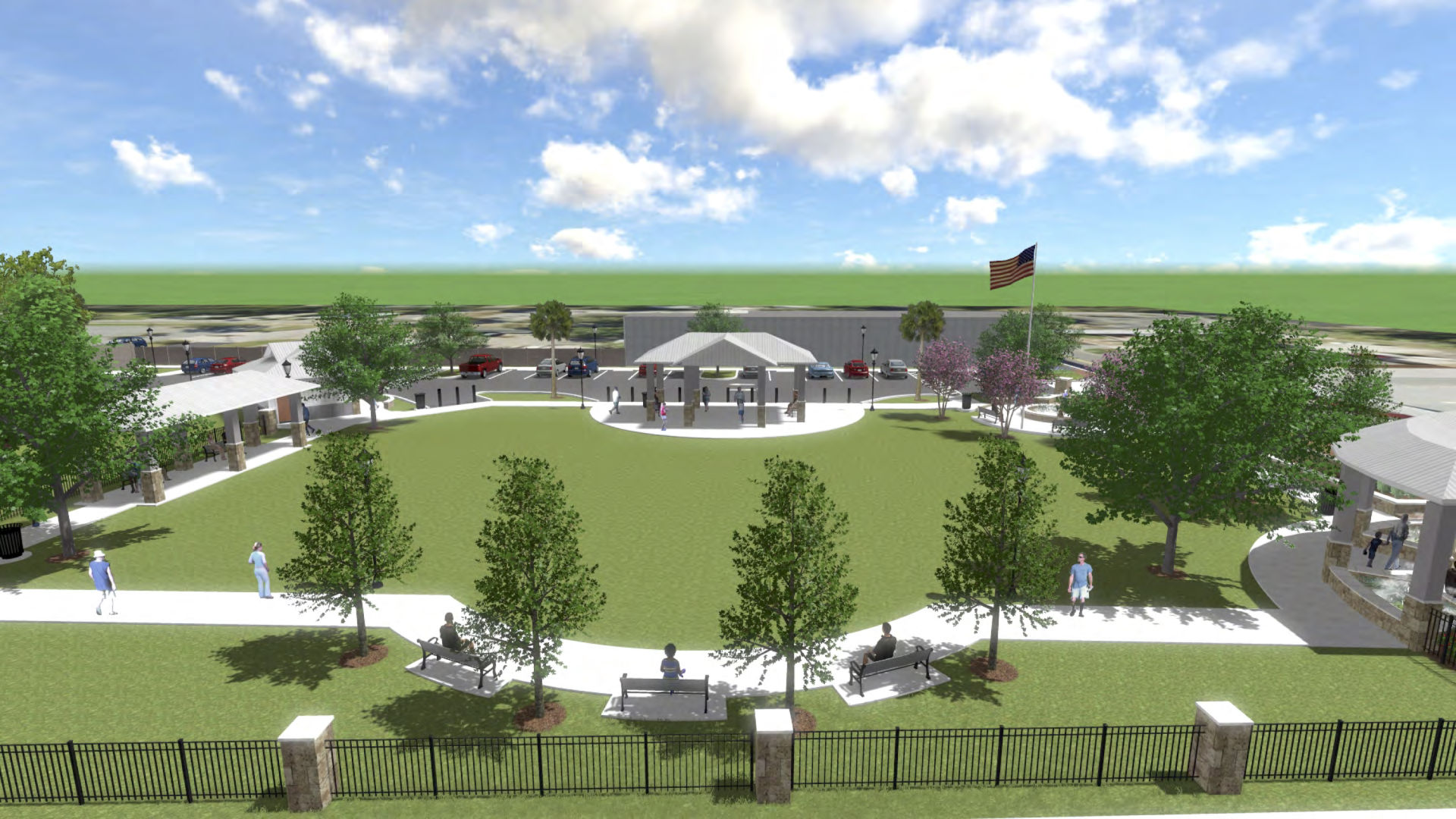 Crystal River Town Square Rendering